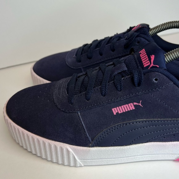 PUMA Women’s Carina Platform Lifestyle Sneakers 369864-13 Indigo/Pink Sz 9.5M - Picture 6 of 15